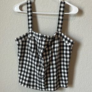 NEW Women’s Gianni Bini Houndstooth Cropped Tank Size 10